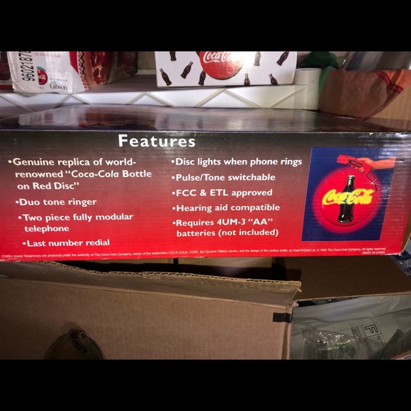Coca Cola disc telephone - Picture 3 of 3